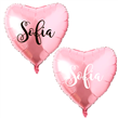 Globo corazon rosa met con vinilo Setx3 Pers.